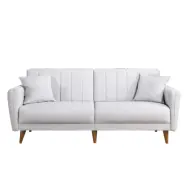 NORDVÄRK Aqua - Cream 3-personers bäddsoffa