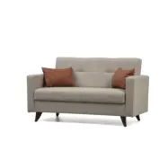 NORDVÄRK Polya - Beige 2-personers bäddsoffa