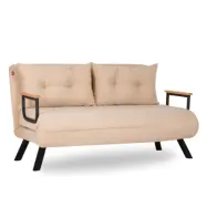 NORDVÄRK Sando 2-Sits - Cream 2-personers bäddsoffa