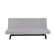 VENTURE DESIGN Bodil bäddsoffa - beige sammet och svart stål (180x60)