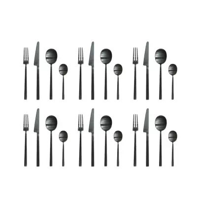 101 COPENHAGEN - Kogei bestickset, svart, 24-delars set –