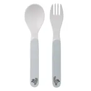 Bestick 2 st Noah 14 cm Blå