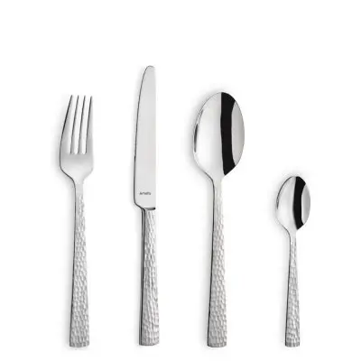 Bestickset Felicity 24 delar Rostfritt Stål Hamrat