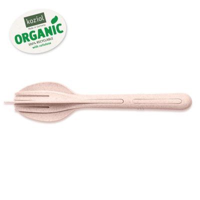 Bestickset KLIKK Koziol Organic 2-pack Rosa