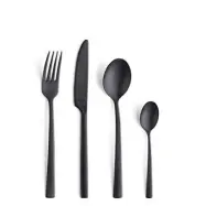 Bestickset Manille 16 delar Svart matt