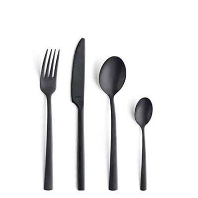 Bestickset Manille 16 delar Svart matt