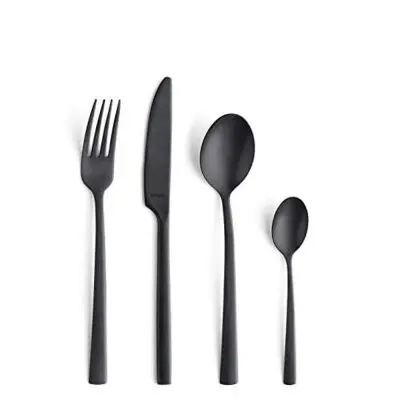 Bestickset Manille 16 delar Svart matt