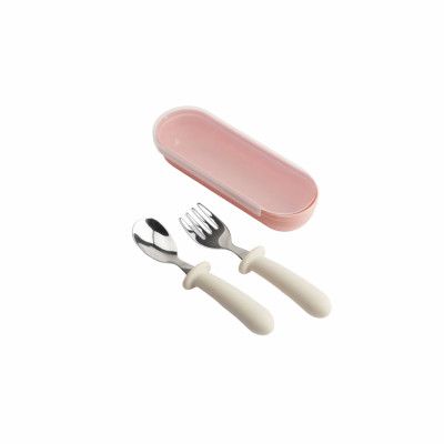 Bestickset Silikon Off White