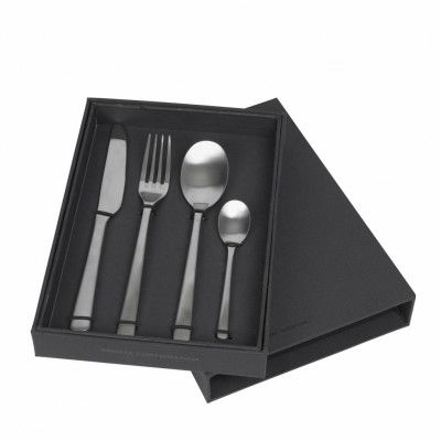 BROSTE COPENHAGEN Hune Ss bestickset - borstad satin (4 delar)