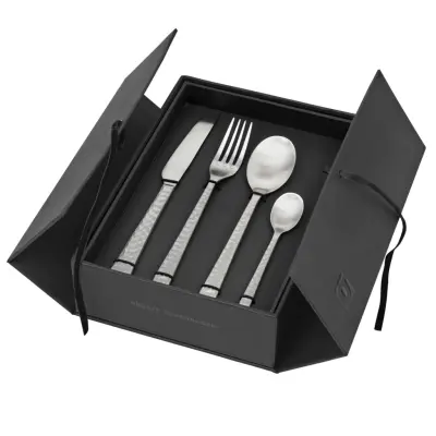 BROSTE Hune Ss bestickset - borstad hamrad satin (16 delar)