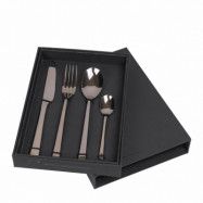 BROSTE Hune Ss bestickset - espresso titan