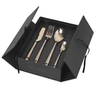 BROSTE Hune Ss bestickset - espresso titanium (16 delar)