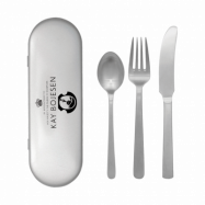 Kay Bojesen Grand Prix bestickset resekit 3 delar Matte steel