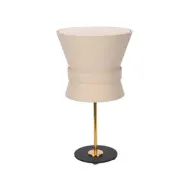 Örsjö Belysning Bordslampa Bow Rå mässing Small Cream White