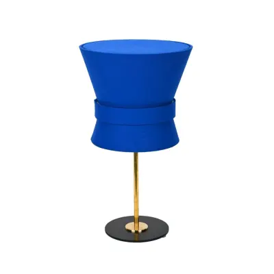 Örsjö Belysning Bordslampa Bow Rå mässing - Small Midnight Blue