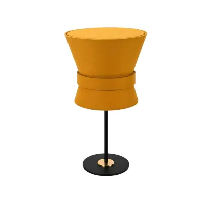 Örsjö Belysning Bordslampa Bow Svart - Small Yellow Ochre