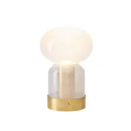 Örsjö Belysning Essence glas Misty portable bordslampa, mässing/glas
