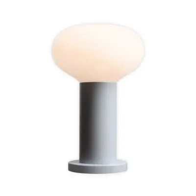 ALDEX - Flo bordslampa, grå, Ø 19 cm, glas