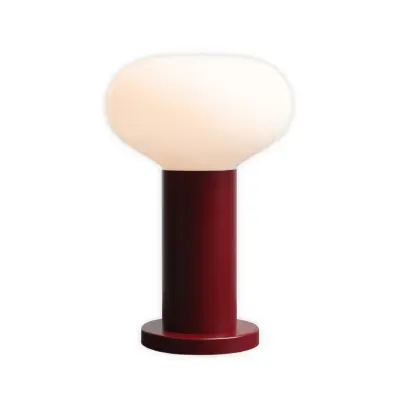 ALDEX - Flo bordslampa, röd, Ø 19 cm, glas