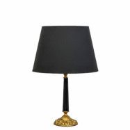 Alma lampfot, svart/mässing