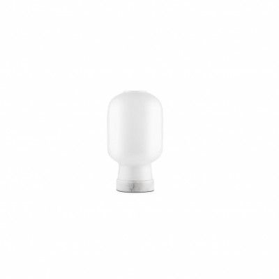 Amp bordslampa, opal/vit 26,5cm