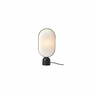 ARC bordslampa, vit/svart 40cm