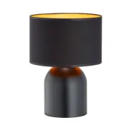 ASPEN LN1 Bordslampa, Svart/Svart/Guld