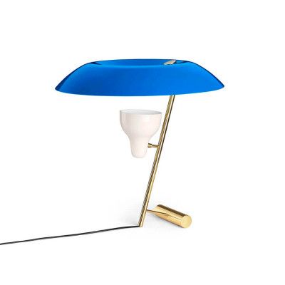 Astep - Model 548 Bordslampa Polished Brass/Azure