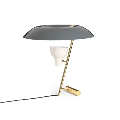 Astep - Model 548 Bordslampa Polished Brass/Grey