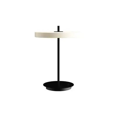 Asteria bordslampa Pearl White/black