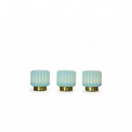 Atelier Pierre - Dentelles 9 Portable Bordslampa 3 pcs. Ø9 Pistachio/Gold