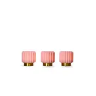 Atelier Pierre - Dentelles 9 Portable Bordslampa 3 pcs. Ø9 Strawberry/Gold
