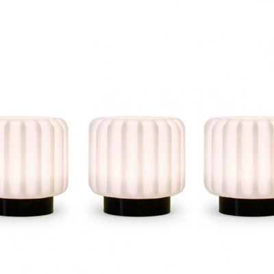 Atelier Pierre - Dentelles 9 Portable Bordslampa 3 pcs. Ø9 Black