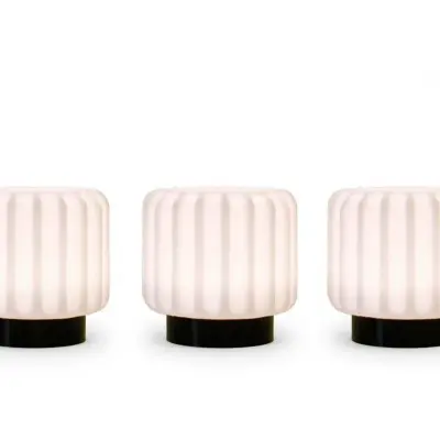 Atelier Pierre - Dentelles 9 Portable Bordslampa 3 pcs. Ø9 Black