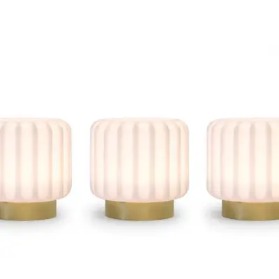 Atelier Pierre - Dentelles 9 Portable Bordslampa 3 pcs. Ø9 Gold