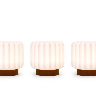 Atelier Pierre - Dentelles 9 Portable Bordslampa 3 pcs. Ø9 Terra