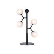 Atom bordslampa, opal/svart