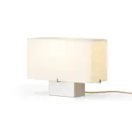 Audo Copenhagen - Nonna bordslampa aluminium-/sandfärgad, 24 cm, metall/tygAudo