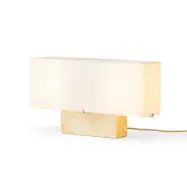 Audo Copenhagen - Nonna bordslampa, travertin-/sandfärgad, höjd 30 cmAudo