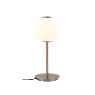 Audrey bordslampa, vit/mässing