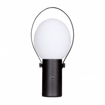 Bari bordlampa IP44 Sandsvart