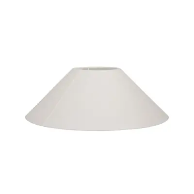 Basic flat lampskärm, vit 30cm