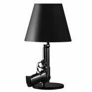 Bedside Gun Bordslampa Black med Svart Lampskärm Beretta M9