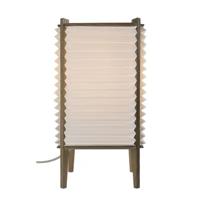 Beehave bordslampa small, vit/ek 39cm