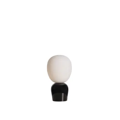 Belid Buddy bordslampa Glossy svart/opal glass