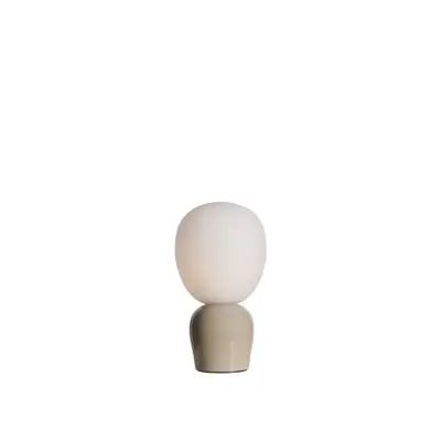 Belid Buddy bordslampa Greige/opal glass