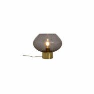 Bell bordslampa stor, matt mässing/rök