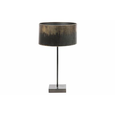 BEPUREHOME Blackout bordslampa - svart järn med antik mässingsfinish