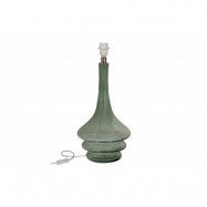 BEPUREHOME Collection bordslampa, handblåst - olivgrönt glas