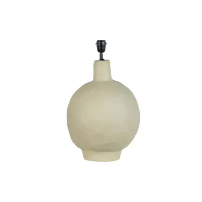 WOOOD Collection bordslampa, handformad - naturlig papier-maché (H:53)